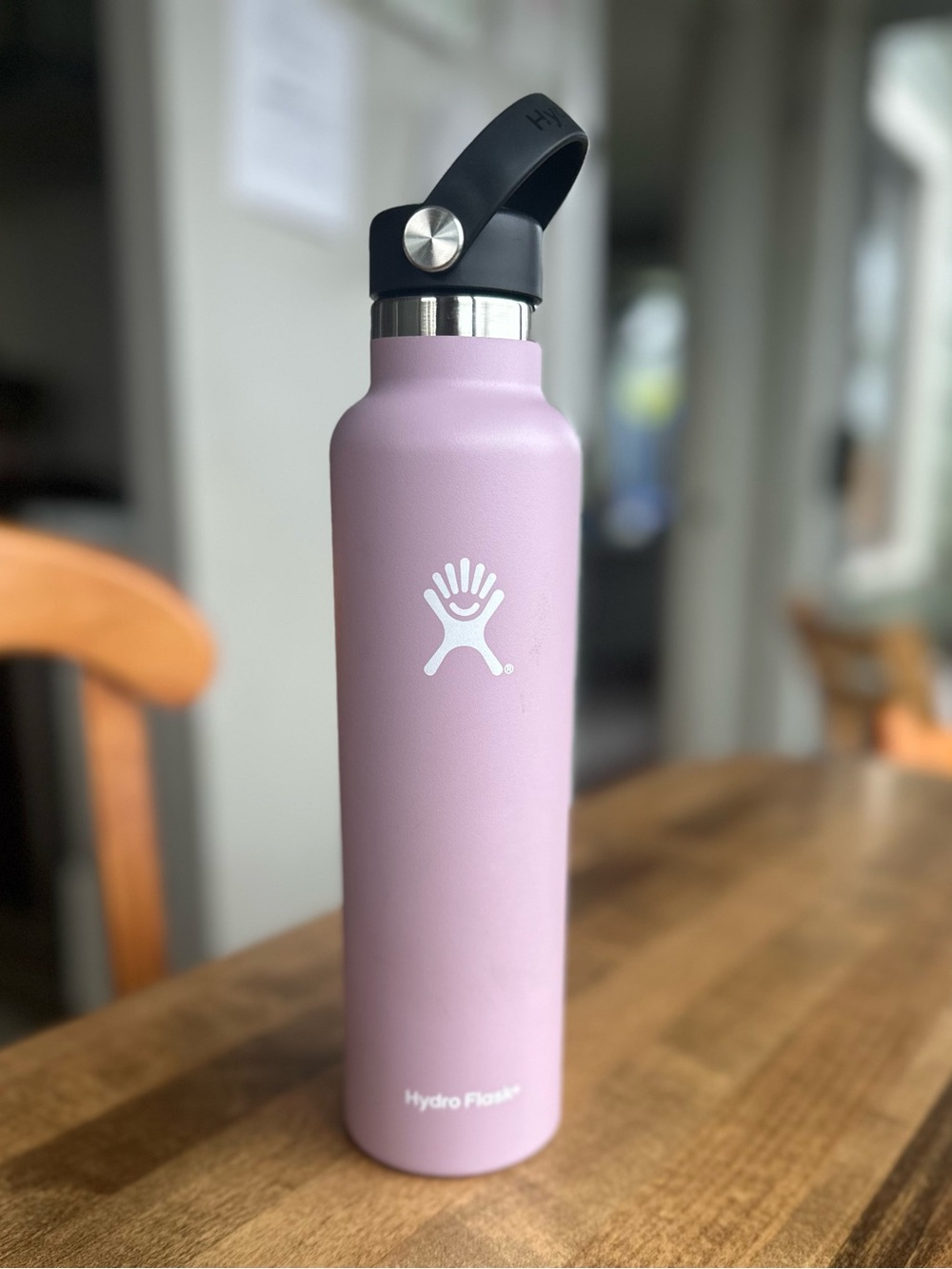Hydro Flask Insulated Bottle with Black  Cap,  24 oz